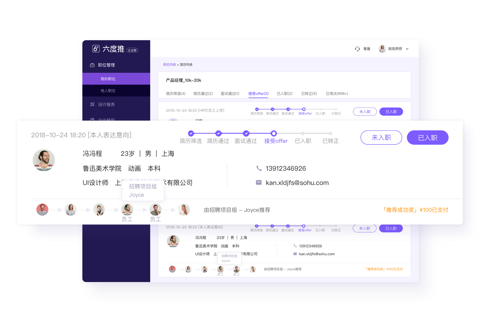 六度推